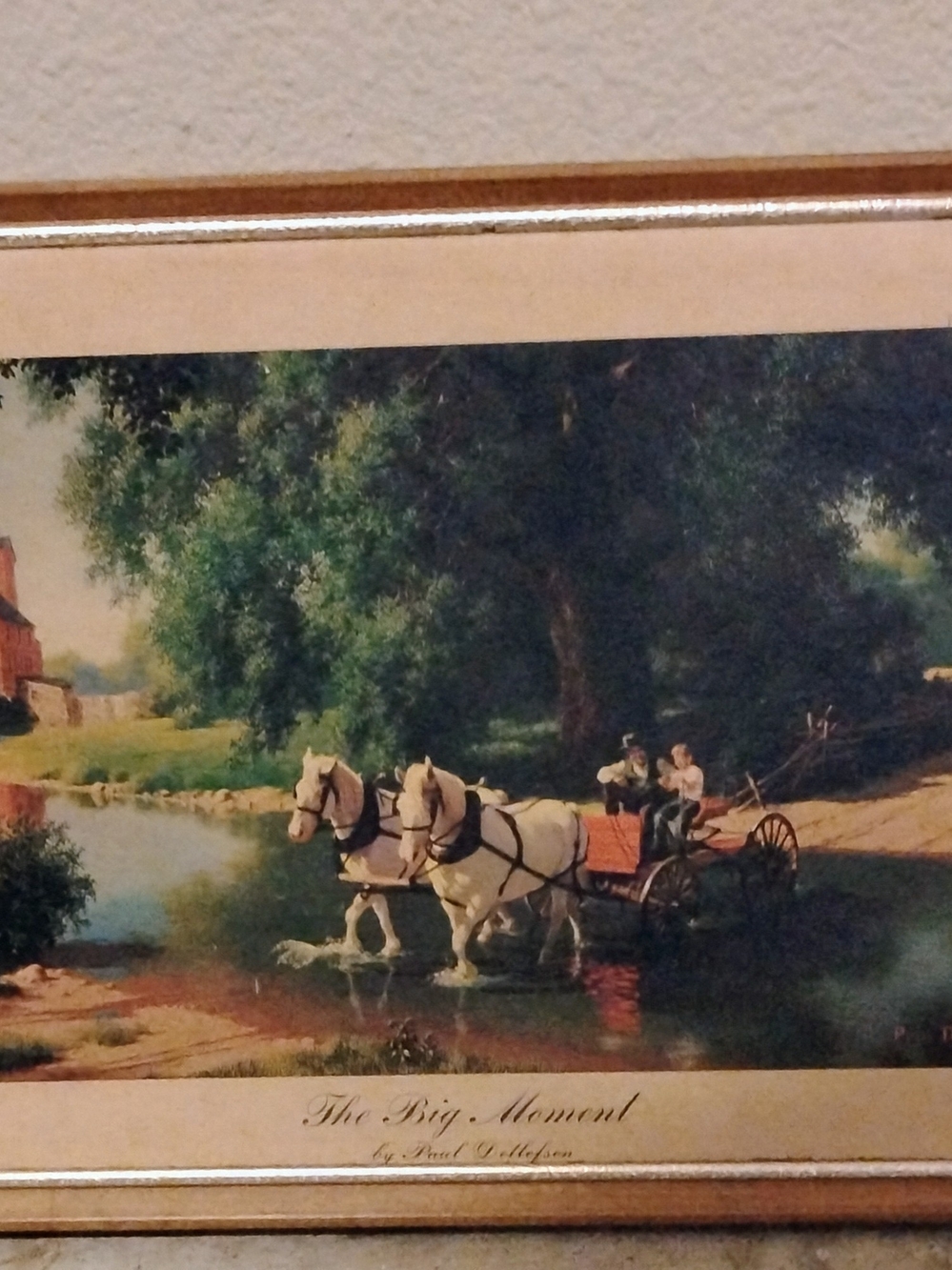 Vintage The Big Moment Framed Art Print By Paul Detlefsen